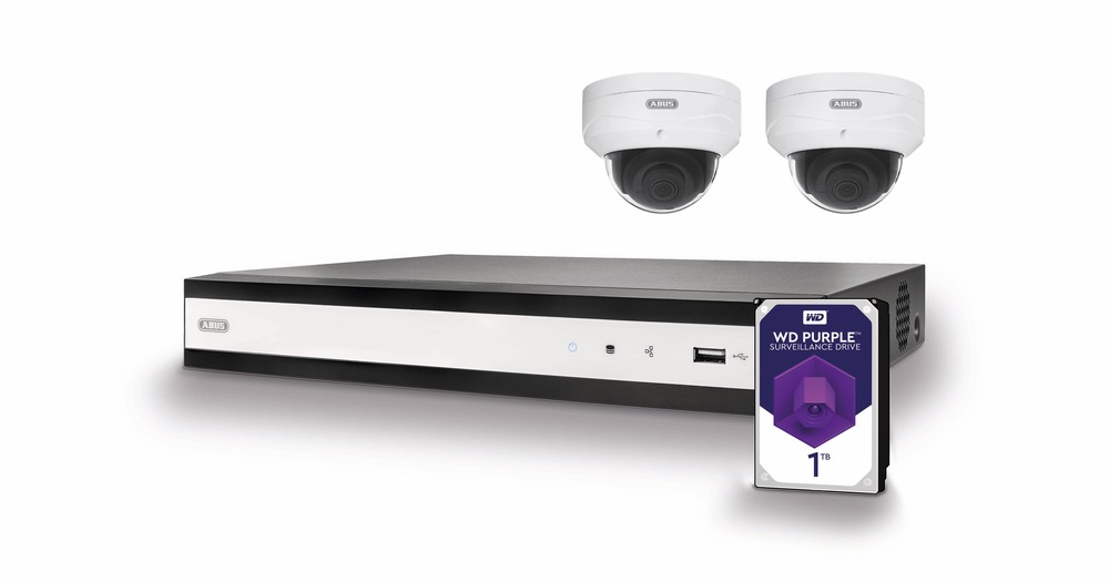 ABUS  IP Videoüberwachung 4-Kanal PoE Komplettset