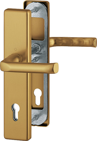 HOPPE Sicherheits-Drückergarnitur London 113/2221/2210,LS eck.,12mm,ES1/PZ 92/10,F4,TS 67-72