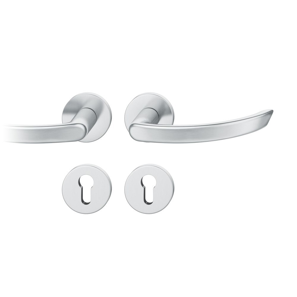 FSB FH Drückergarnitur mit Rosetten 79 1119, rund, mit Nocken, VK 9, AGL3, Edelstahl