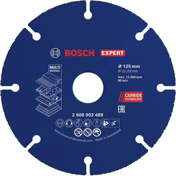 Bosch EXPERT Carbide Multi Wheel Trennscheibe, 125 mm, 22,23 mm