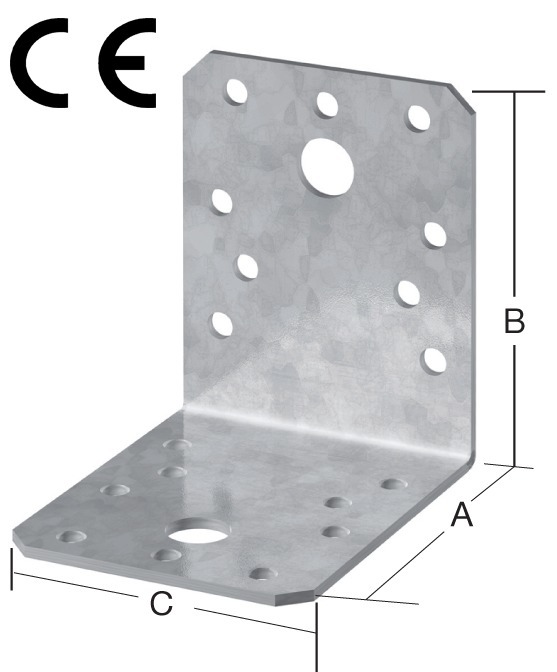 Winkelverbinder VORMANN AUGUST gleichschenklig, sendzimirverzinkt