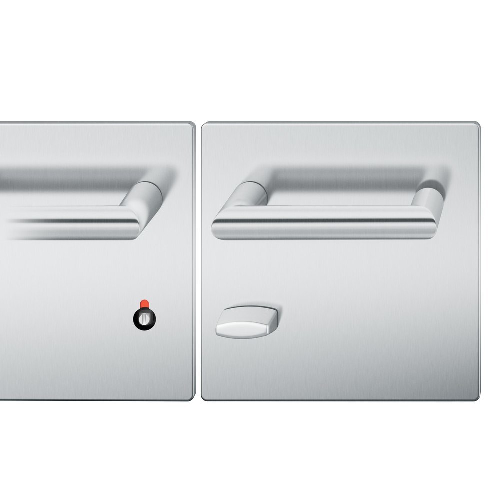 FSB Drückergarnitur mit Breitschild 72 1016, AGL3, Edelstahl