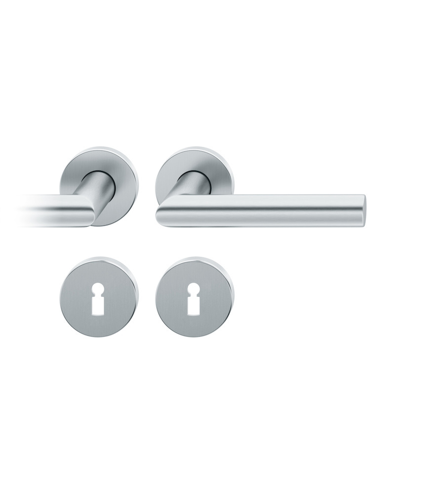 FSB Drückergarnitur mit Rosetten 72 1076, rund, mit Nocken, VK 8, AGL3, Edelstahl