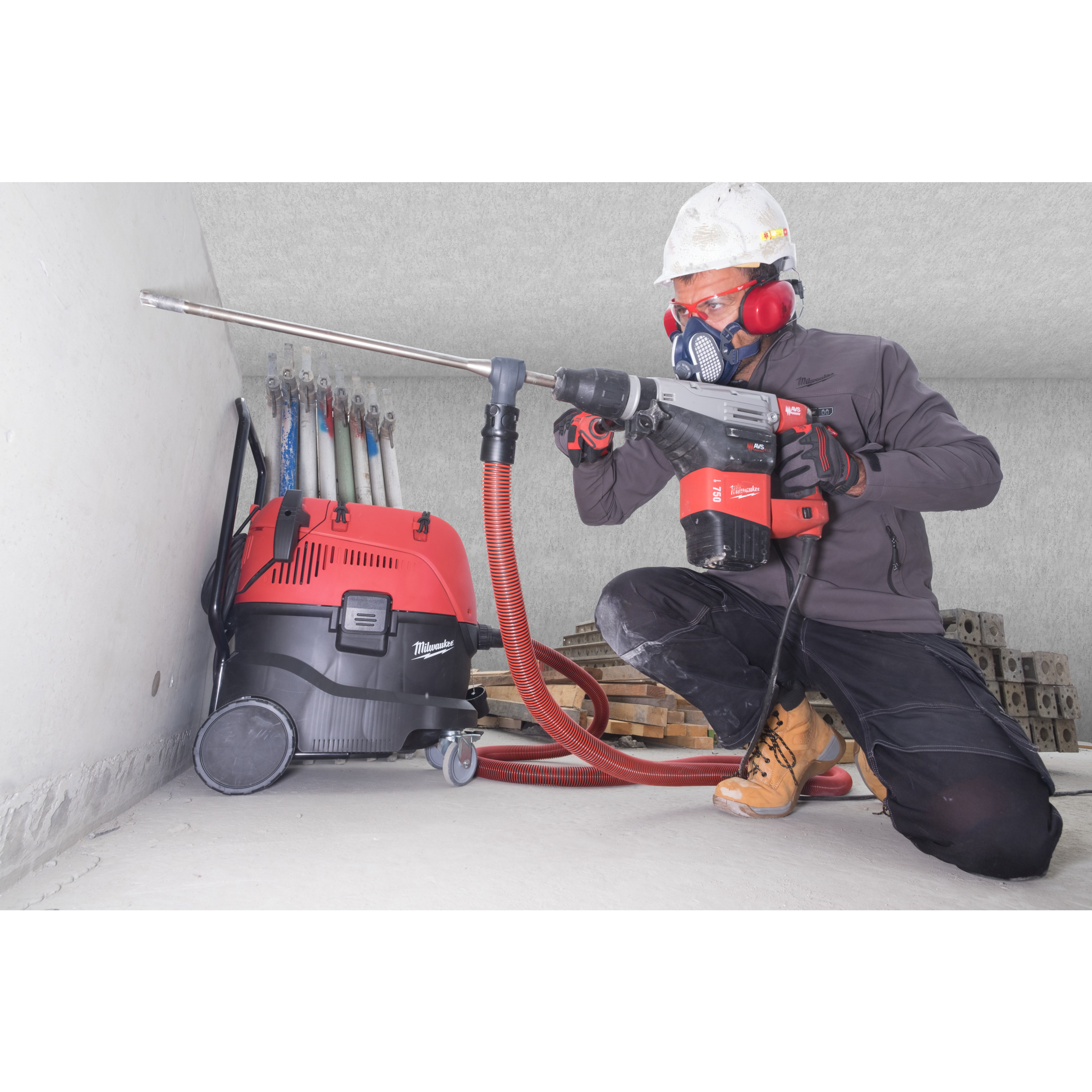 Milwaukee Absaugbohrer 18 x 600 mm SDS-Max