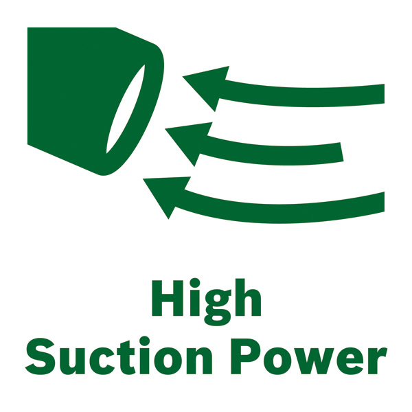 Symbol, high suction power, Vakuumzubehör, Luftstrom, Saugkraft, Aufsatz