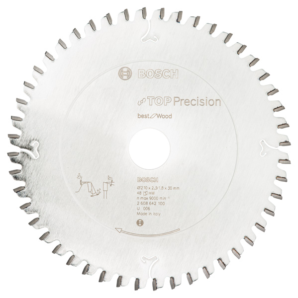Bosch Kreissägeblatt Top Precision Best for Wood