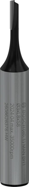 Bosch Nutfräser, 8 mm, D1 3 mm, L 8 mm, G 51 mm