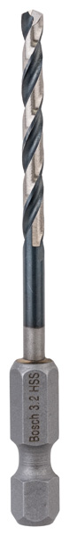 Bosch HSS Spiralbohrer mit Sechskantschaft 3,2 mm