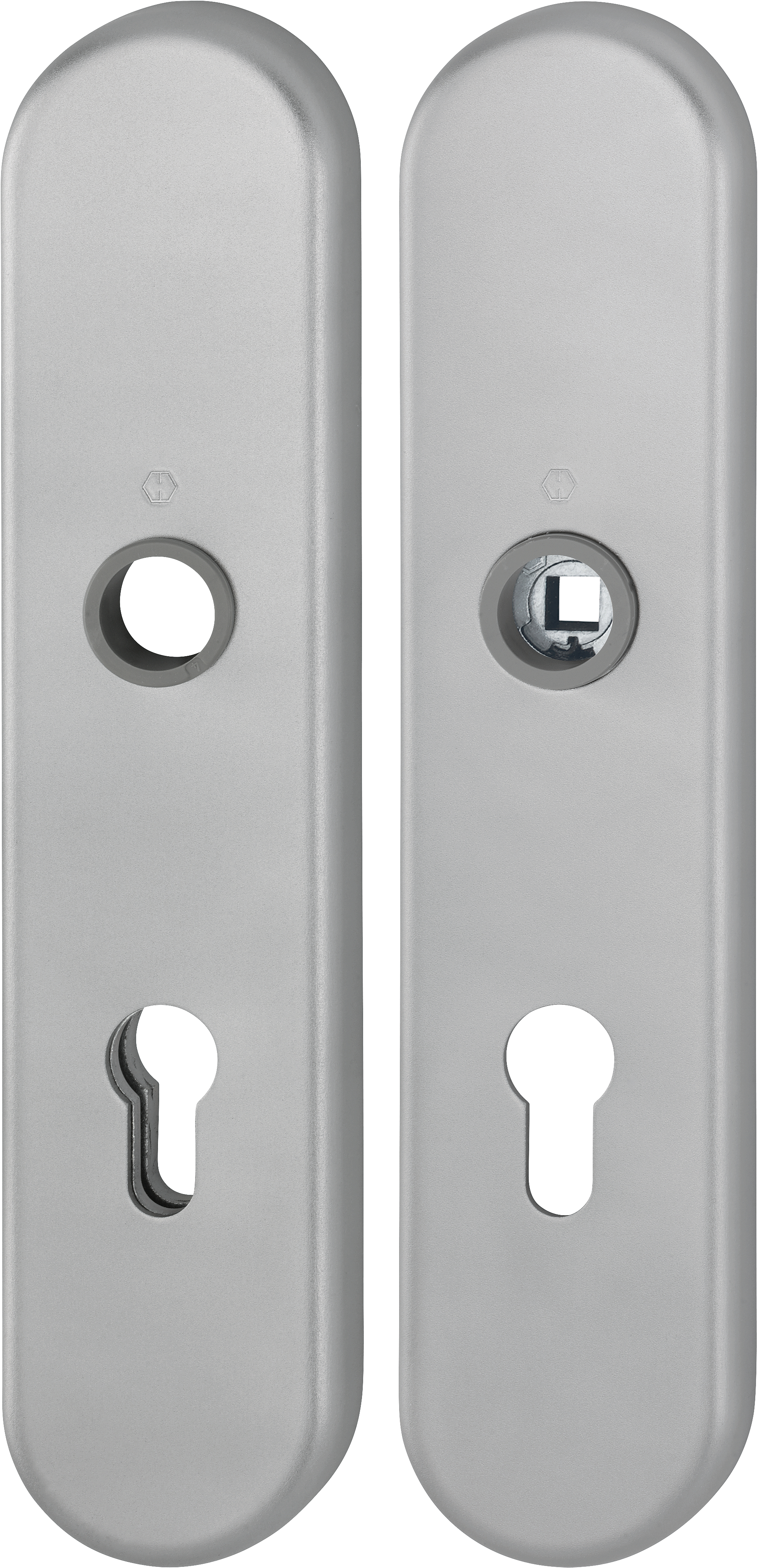 HOPPE Schutz-Langschild 3331/3310 ov.,ES1/PZ 72/8,F9-2,TS 37-47