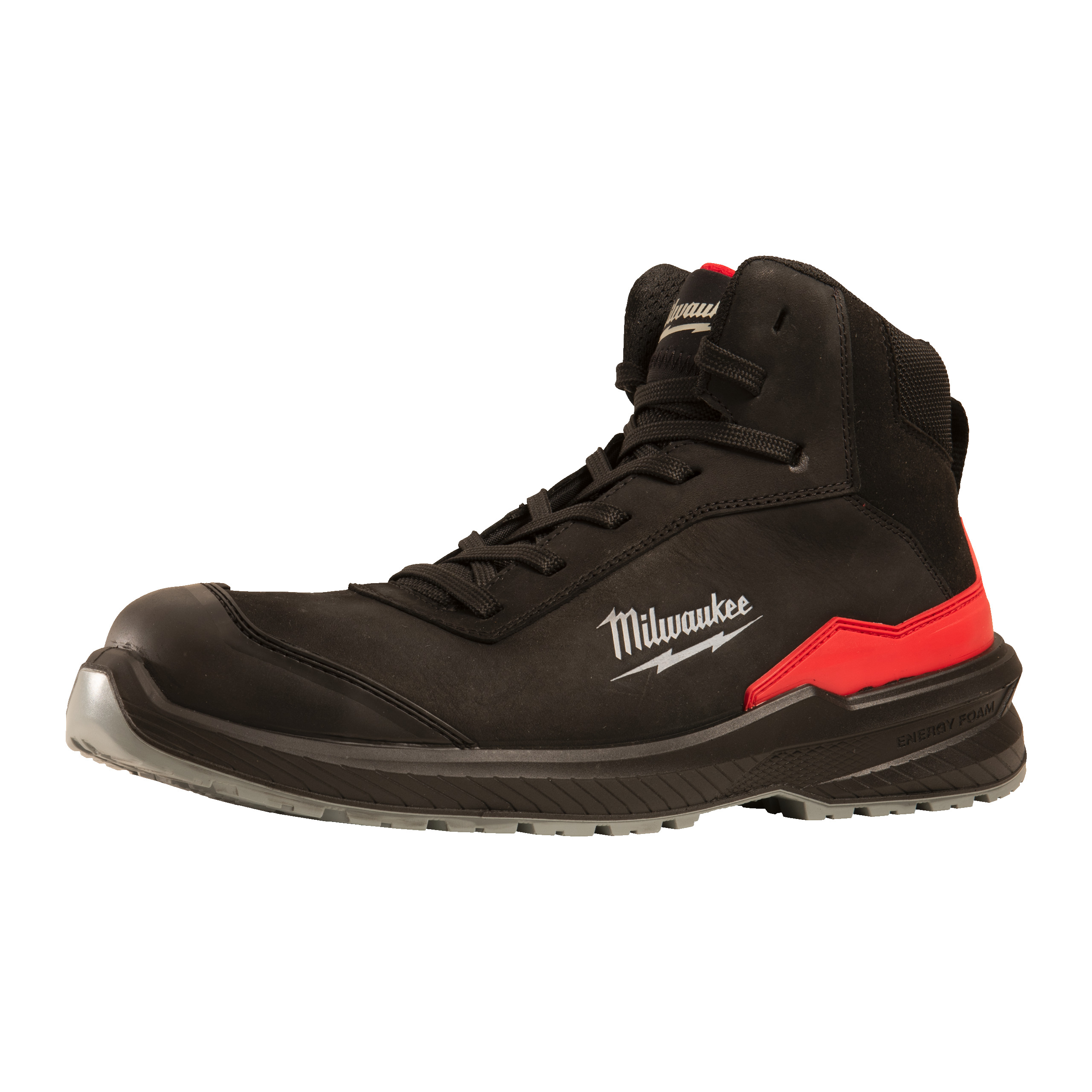 Stiefel, Hochtop, Schwarz, Gummi/Schuhsohle, Milwaukee logo