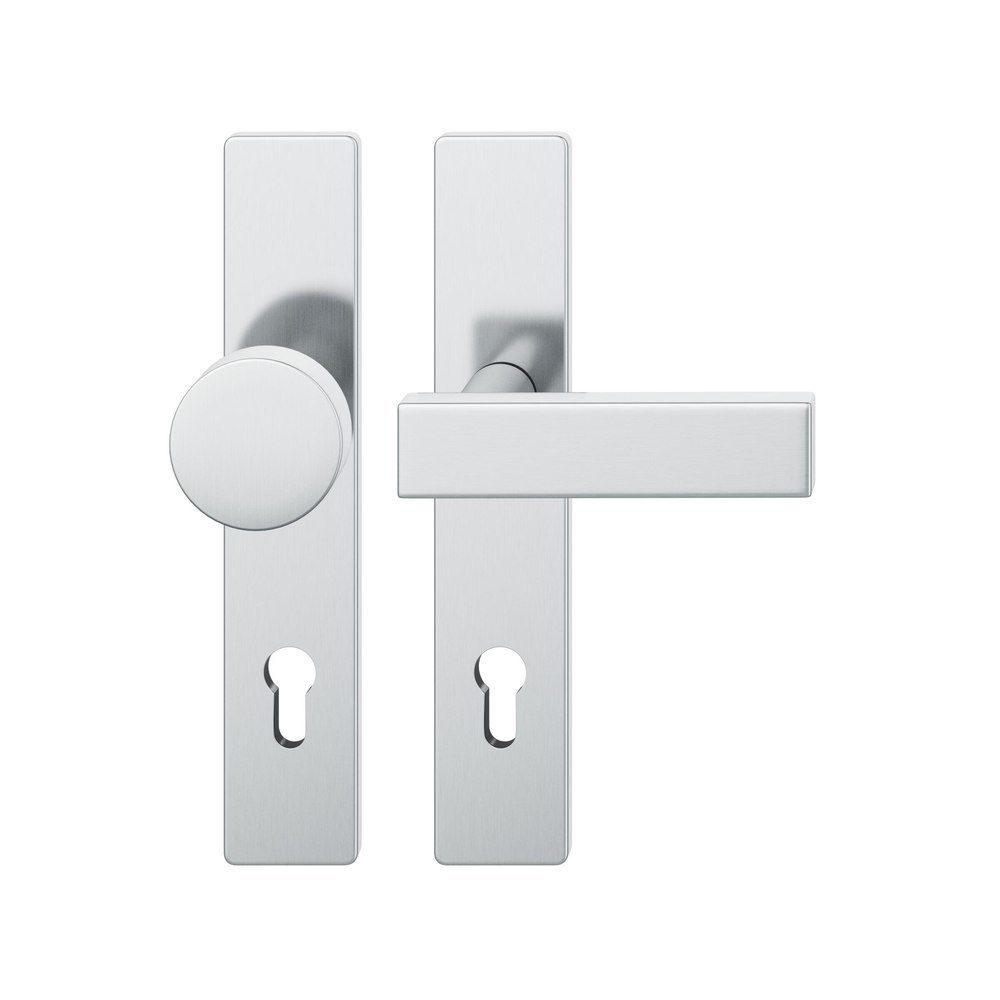 FSB Wechselgarnitur mit Langschild 12 1003, ASL, VK 8, eckig, mit Nocken, HT, Edelstahl