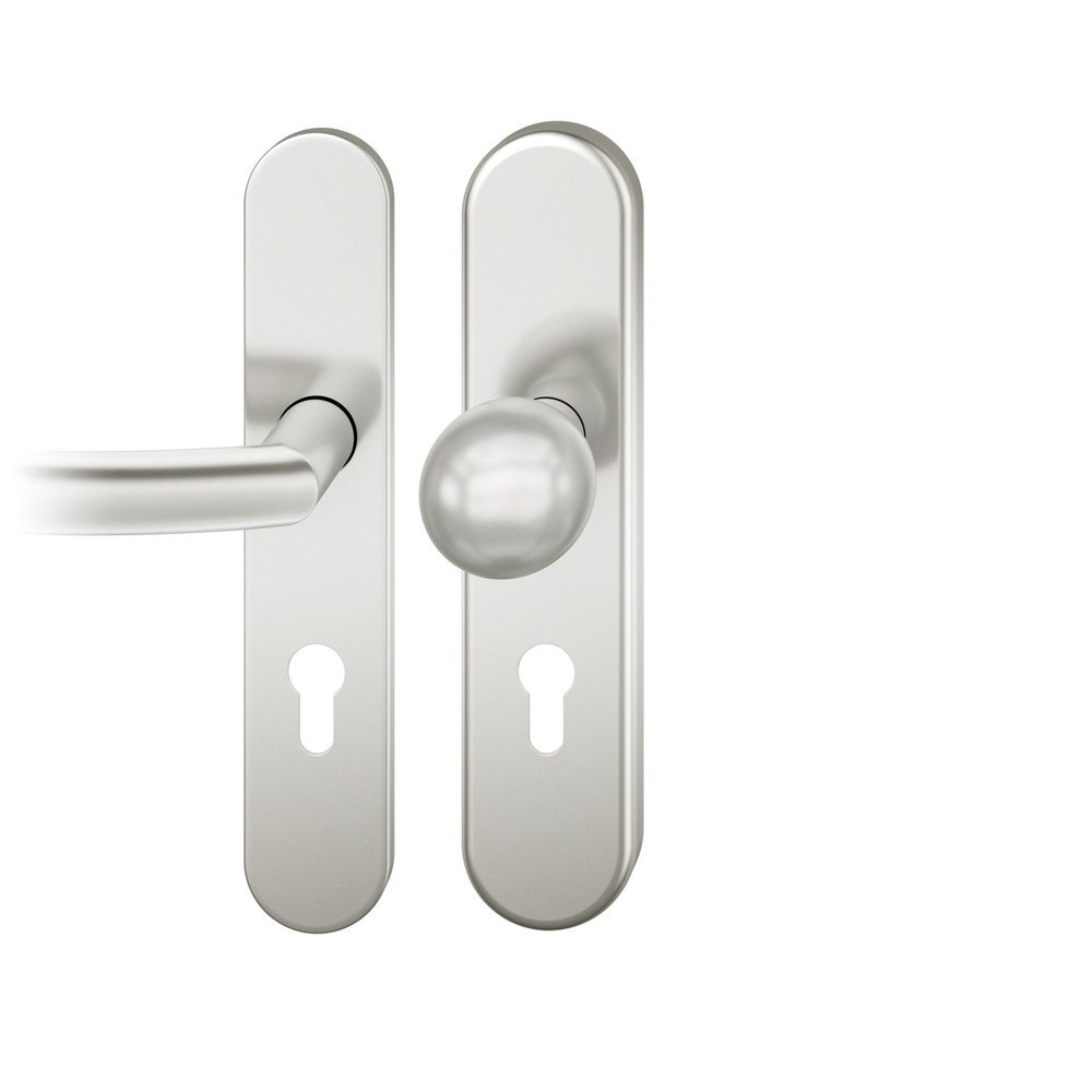 FSB Schutz-Wechselgarnitur mit Langschild 73 7375, oval, VK 8 mm, 15 mm, Aluminium