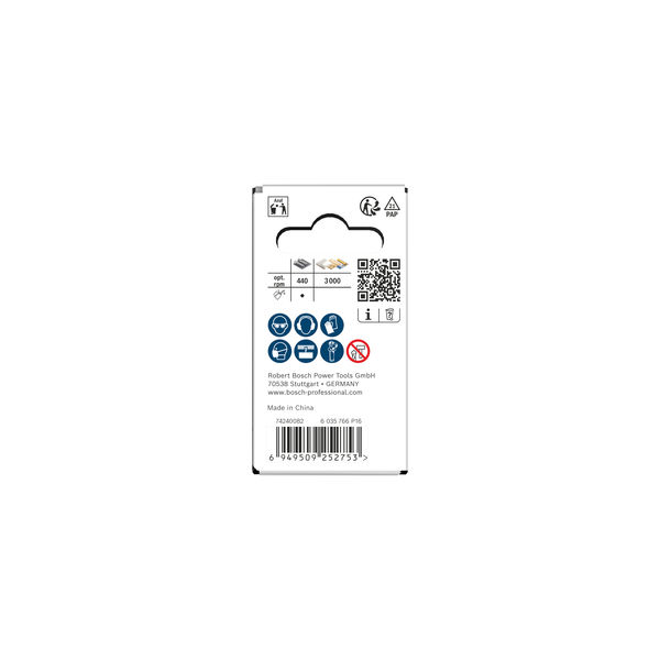 Produktbild Verpackung, safety gloves, handschuhe, blau, barcode, QR-code