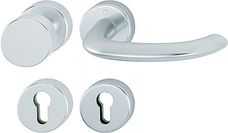 HOPPE FH Wechselgarnitur Marseille mit Rosetten FS-58/42H/42HS/1138, Aluminium