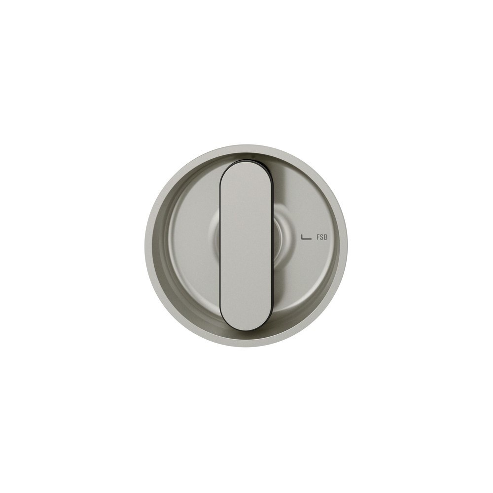 FSB Muschelgriff 42 4264, Ø83,5,naturfarben gestrahlt, Griff schwarz