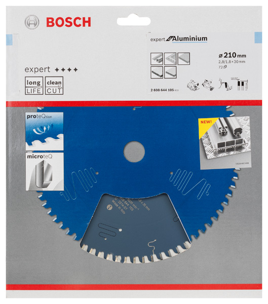 Bosch Kreissägeblatt Expert for Aluminium, 160 x 20 x 2,2 mm, 52