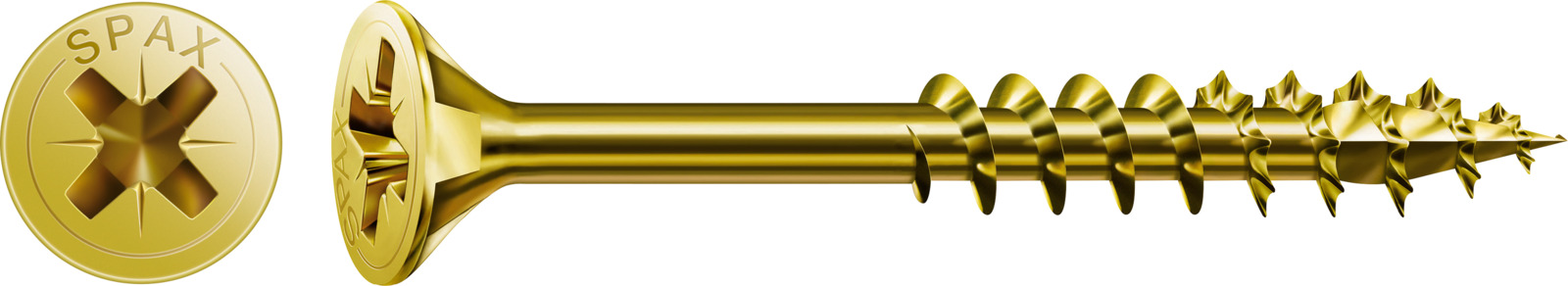 golden screw, spax Schraube, Holzschraube, Schlitzkopf, Gewinde Schraube