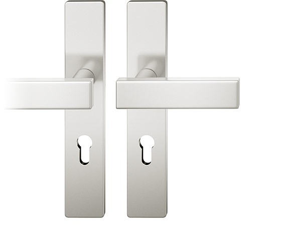 FSB Wechselgarnitur mit Langschild 12 1003, ASL, VK 8, eckig, mit Nocken, HT, Aluminium