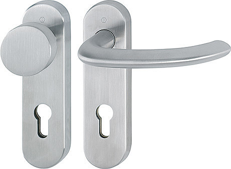 HOPPE FH Wechselgarnitur Marseille mit Kurzschild FS-E58/353KH/1138, Edelstahl