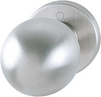 HOPPE Knopf auf Rosette E50/42KV, feststehend, Edelstahl
