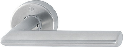 HOPPE Drücker-Halbgarnitur Stockholm ohne Schlüsselrosette E1140Z/42H, VK8, mit Stütznocken, Edelstahl