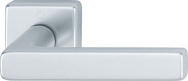 HOPPE Drücker-Halbgarnitur Dallas ohne Schlüsselrosette 1643/52, VK10, mit Stütznocken, Aluminium