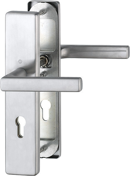 HOPPE FH Schutz-Drückergarnitur Dallas mit Langschild FS-E1643F/2221/2210, Edelstahl