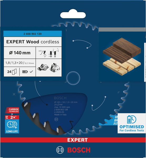 Produktbild Verpackung, Holz, akkuschrauber?, Sägeblatt, Ø 140 mm, Bosch
