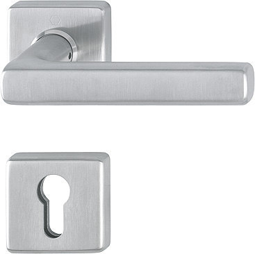 HOPPE Drücker-Halbgarnitur Dallas mit Rosetten E1643Z/52/52S, Edelstahl