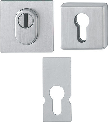 HOPPE Schutz-Schlüsselrosette E75NSB-ZA/52S, Edelstahl