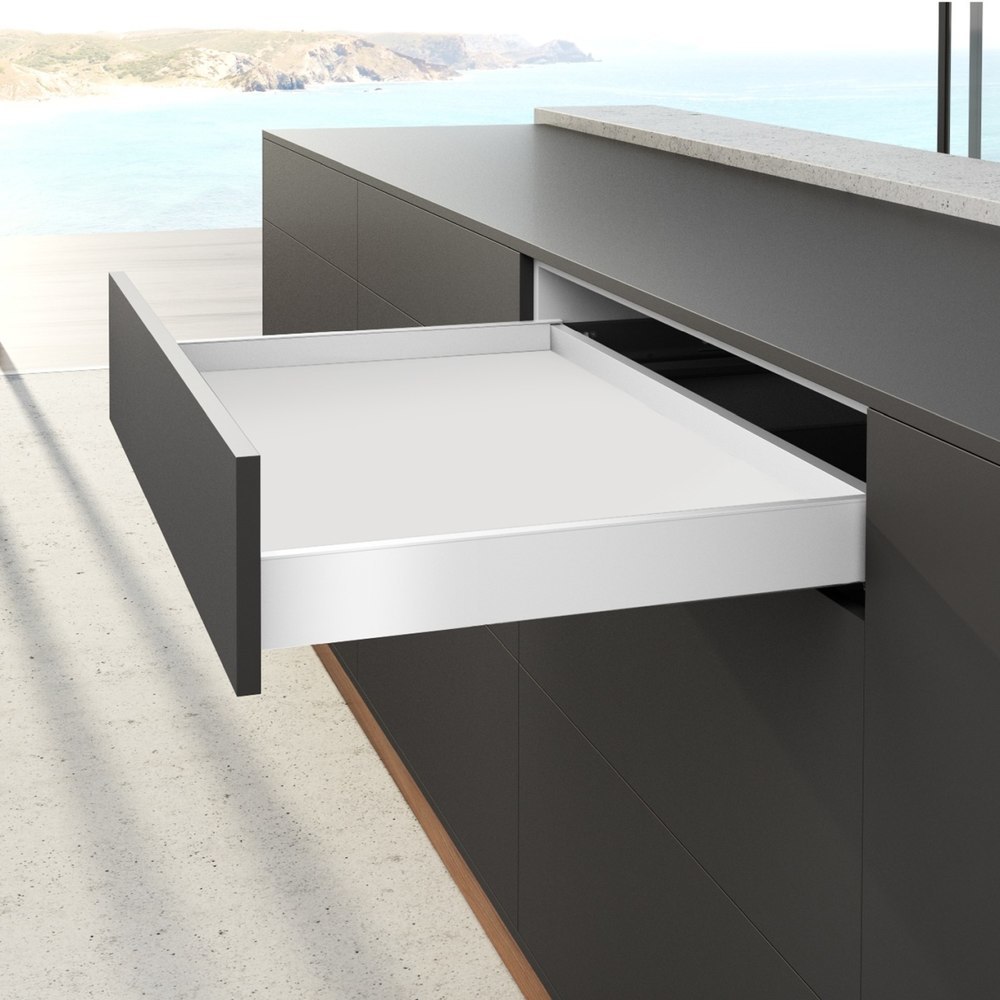 Hettich Möbel-Schubkastenzarge, AvanTech YOU, 400mm, links und rechts, weiß