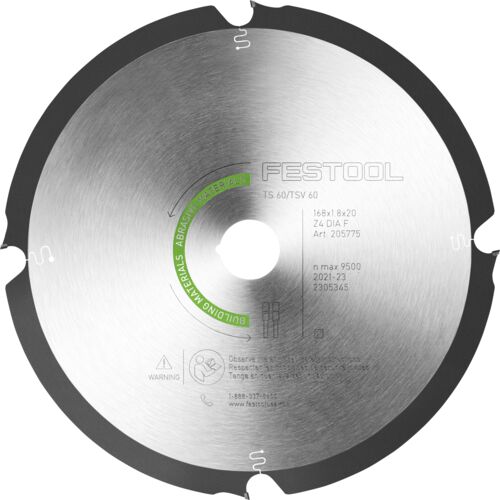 Diamant-Kreissägeblatt ABRASIVE MATERIALS DIA 168x1,8x20 F4