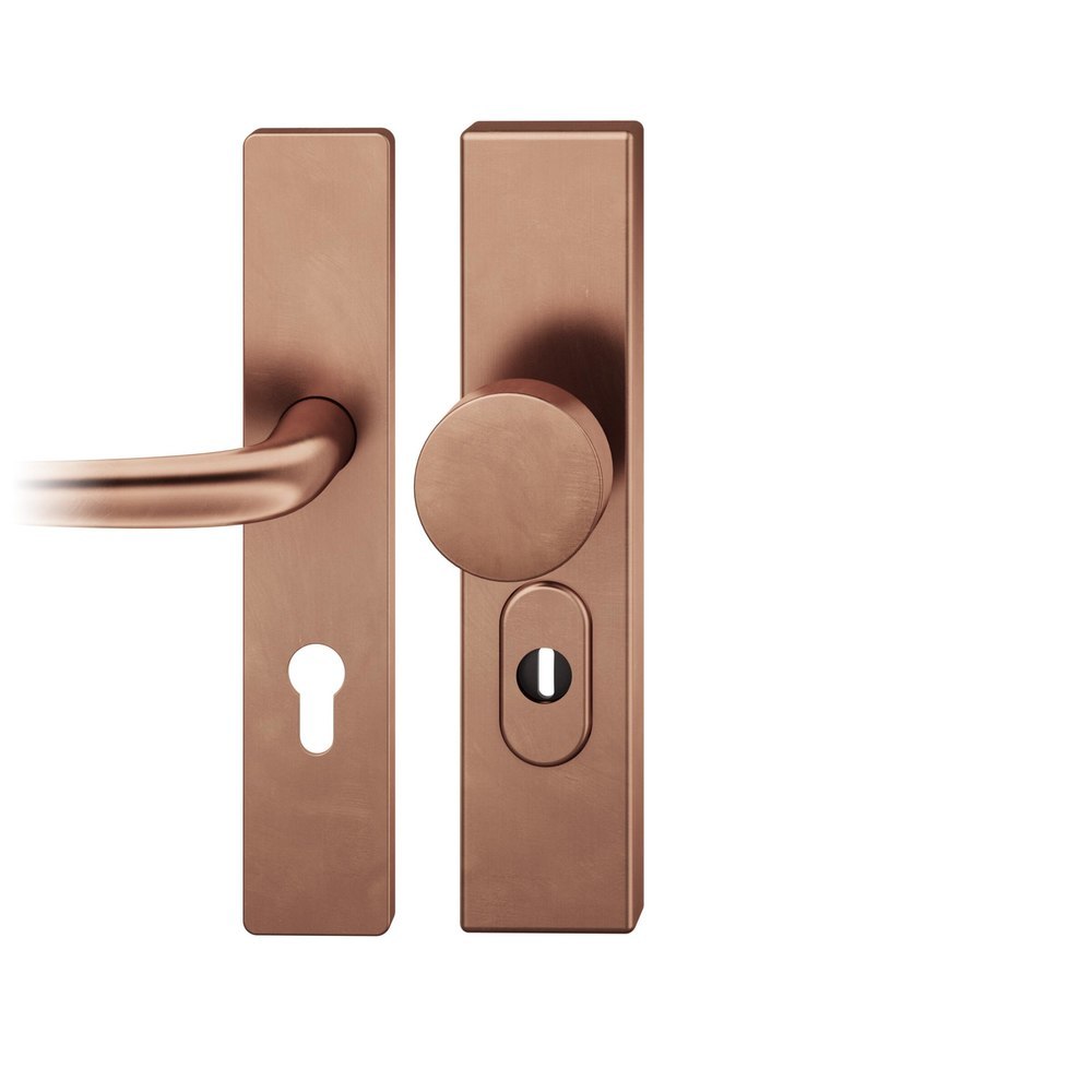 FSB Schutz-Wechselgarnitur mit Langschild 73 7376, eckig, VK 8 mm, 15 mm, Bronze