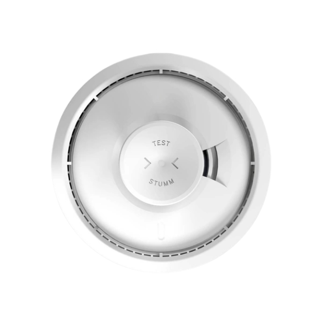 Rauchmelder, Kohlenmonoxid-Warnmelder, runder Sensor, Sensor, Testknopf
