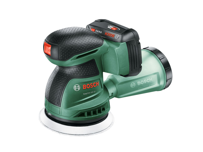 Bosch Akku-Exzenterschleifer EasyOrbit 18V-10, 1 x Akku PBA 18V 2.0Ah