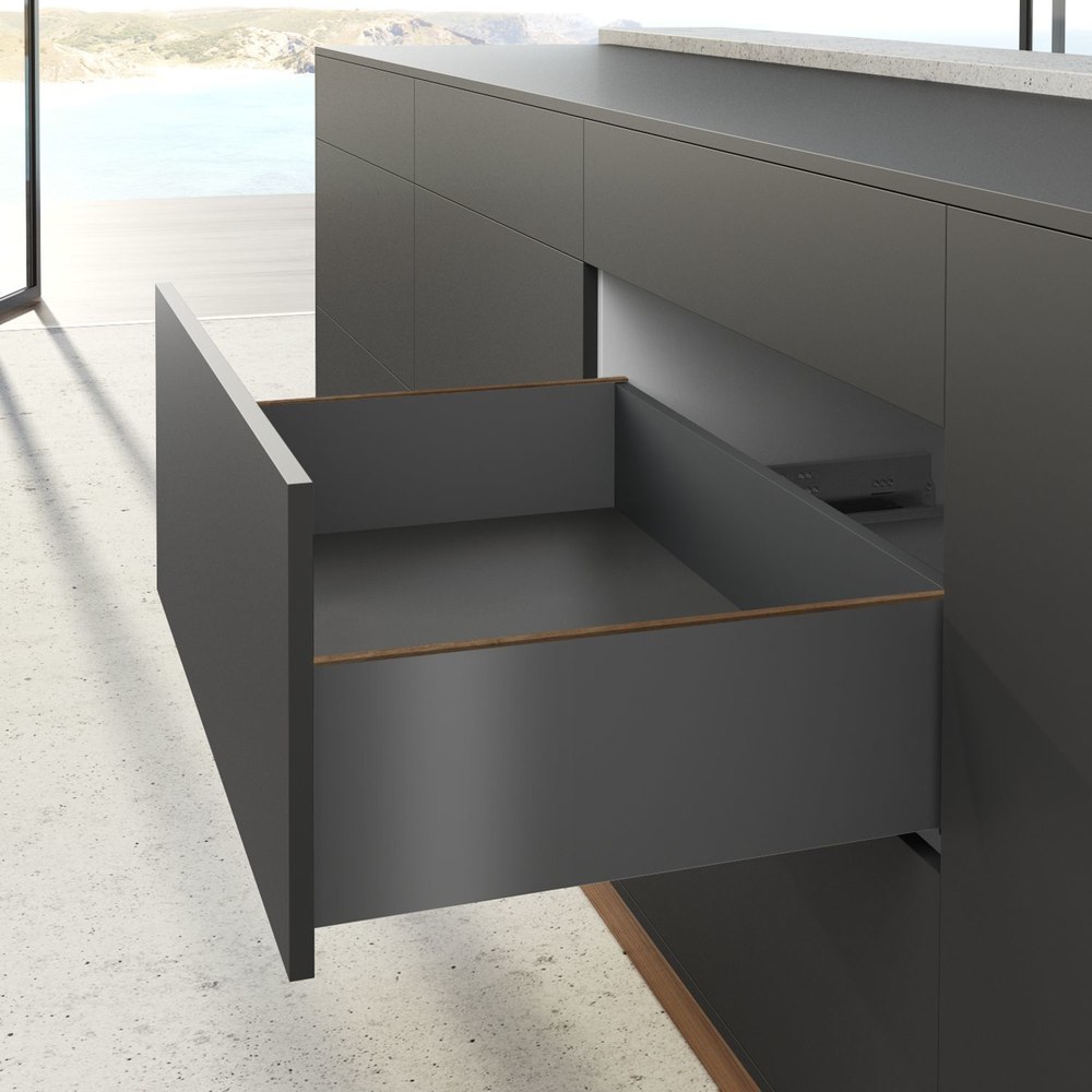 Hettich Möbel-Schubkastenzarge, AvanTech YOU, 270mm, links und rechts, anthrazit