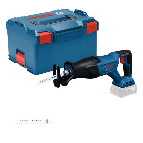 Produktbild Lieferumfang, Akkusäbelsäge, Batterie-Säbelsäge, Säbelsäge, Akkubetrieb, Koffer inklusive
