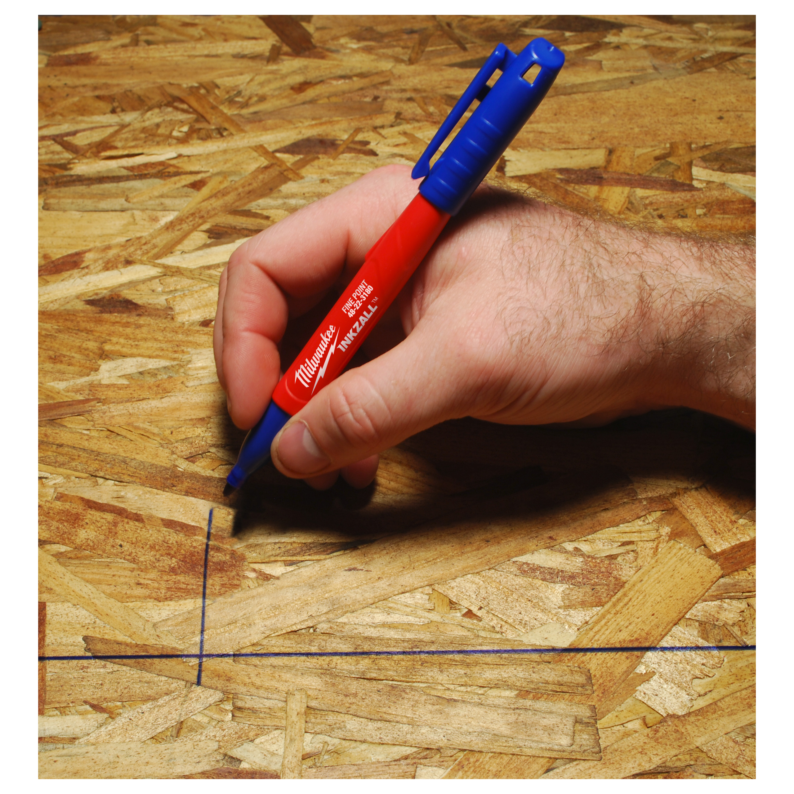 Milwaukee Permanentmarker blau INKZALL feiner
