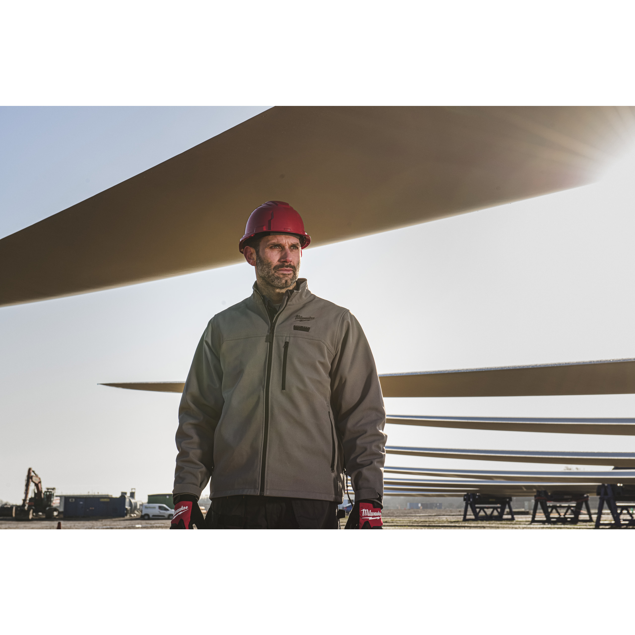 Milwaukee Akku-Heiz-Jacke 12 V Herren grau, ohne Akku u. Ladegerät M12 HJGR6-0 (XXXL)