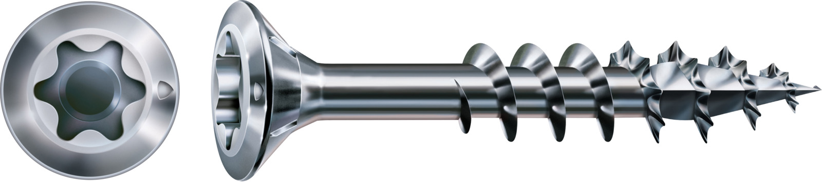 SPAX Fensterbauschraube FEX-H WIROX - Teilgewinde, Senkkopf, T-STAR plus, 4CUT