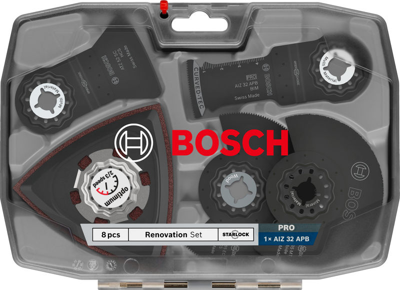 Produktbild Verpackung, Kreuzschlagescheibe, Schleifscheibe, Satz, Renovation Set, Bosch