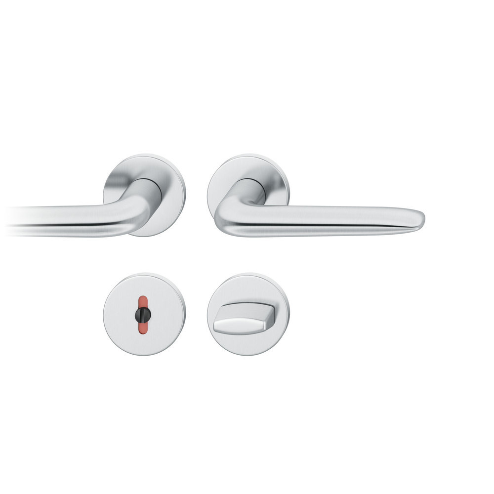 FSB Drückergarnitur mit Rosetten 12 1292, ASL, rund, VK 8, mit Nocken, Edelstahl