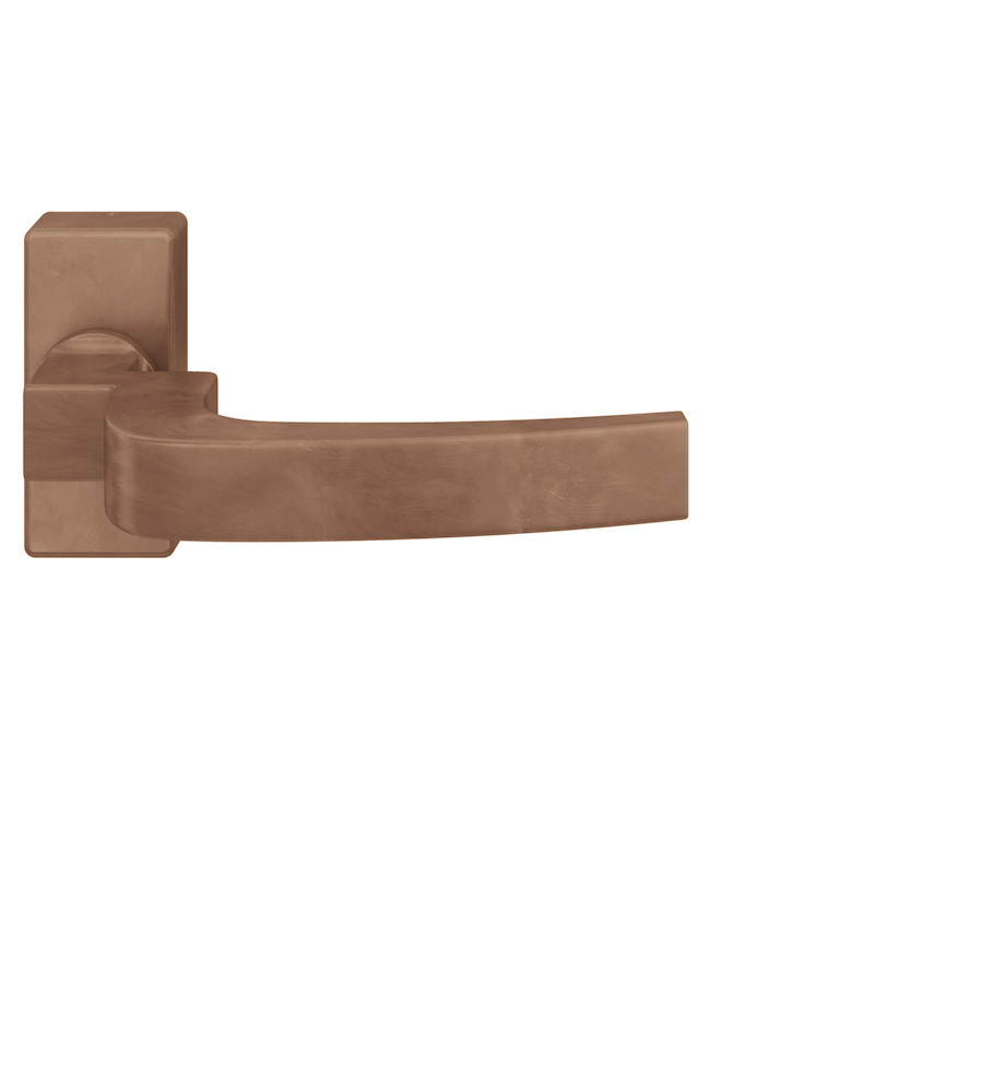 FSB Drücker-Halbgarnitur ohne Schlüsselrosette 06 1163, eckig, VK 8 mm, Bronze