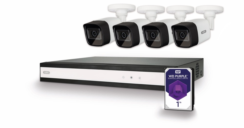 ABUS  Analog HD Videoüberwachung 8-Kanal Hybrid Komplettset