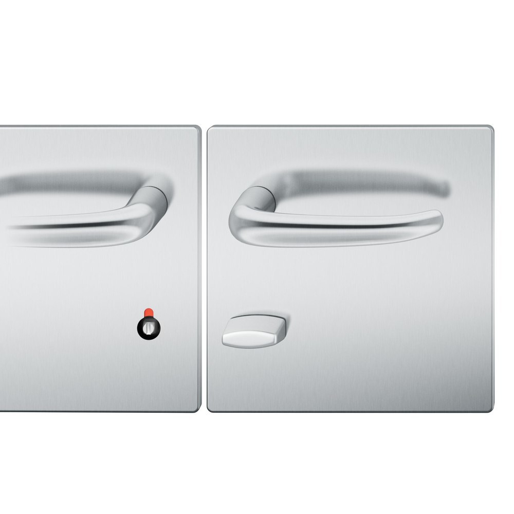 FSB Drückergarnitur mit Breitschild 72 1023, AGL3, Edelstahl