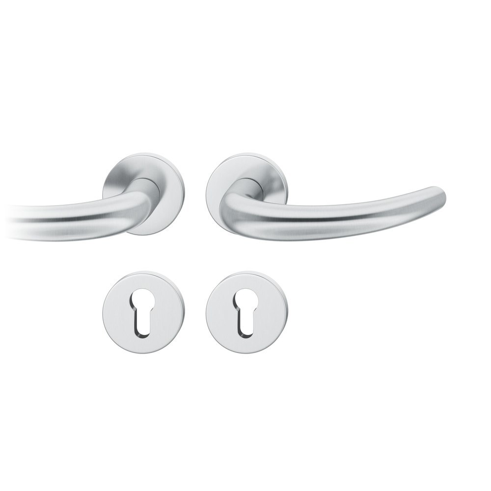 FSB Drückergarnitur mit Rosetten 12 1160, ASL, rund, VK 8 mm, Edelstahl