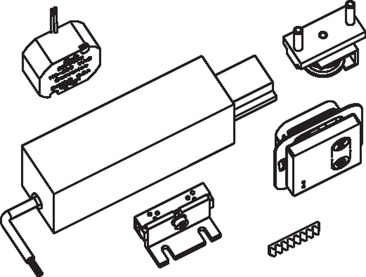 Strichzeichnung, Adapter, Elektronik