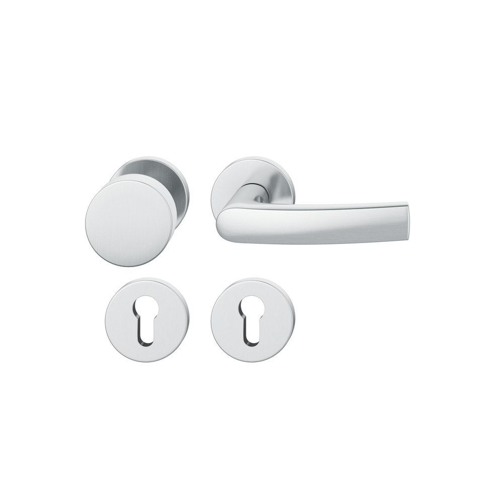 FSB FH Wechselgarnitur mit Rosetten 76 1015, AGL3, rund, VK 9 mm, Edelstahl