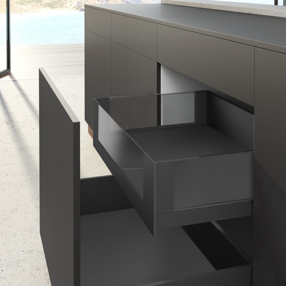 Hettich Schubkasten-Aluminiumprofil AvanTech YOU, Trägerprofil Länge 2000mm