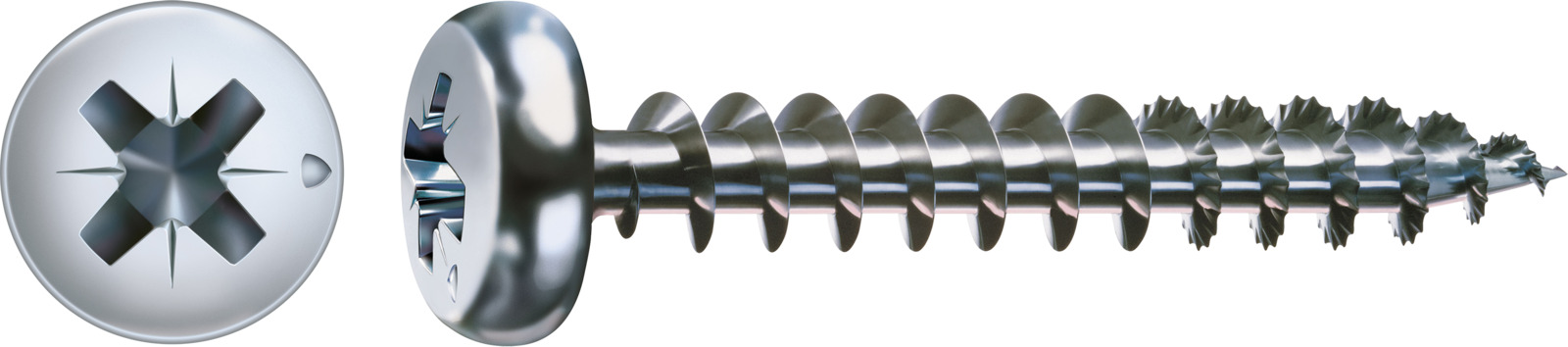 SPAX Universalschraube WIROX - Vollgewinde, Halbrundkopf, Kreuzschlitz, S-Spitze